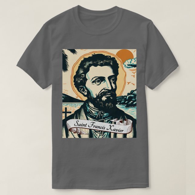 Camiseta Rua Francis Xavier Igreja Católica Santos Religios (Frente do Design)
