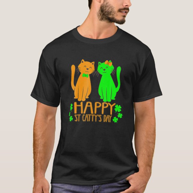 Camiseta Rua, Gato do Dia de Patrick dá Ruas Felizes, Dia d (Frente)
