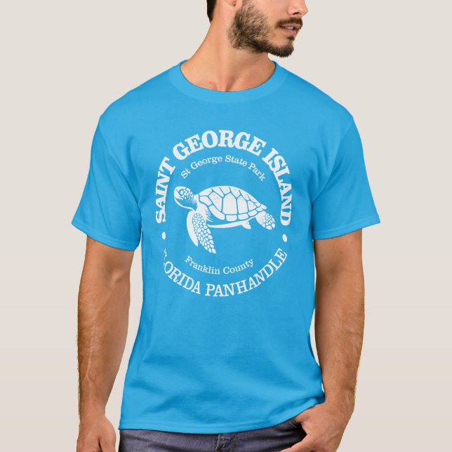 Camiseta Rua George Island (tartaruga marinha) (Frente)