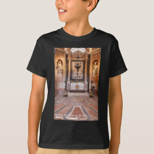Camiseta Rua Gregory e Rua Ambrose. estátuas barrocas itali