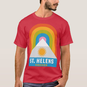 Camiseta Rua Helens Oregon Rainbow Camping HIking