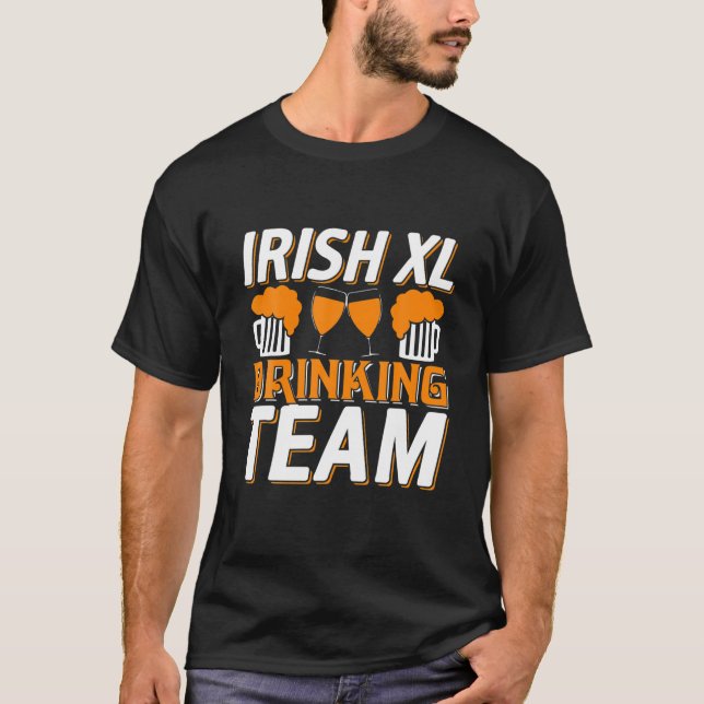 Camiseta Rua irlandesa da equipe de Bebendos de Patrick Bee (Frente)