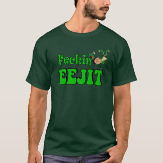 Camiseta rua irlandesa engraçada Patricks do eejit do
