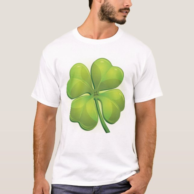 Camiseta Rua irlandesa, personalização do Shamrock verde do (Frente)