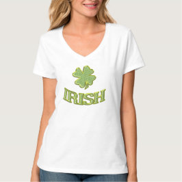 Camiseta Rua Irlandesa Shamrock. Dia do Patrício