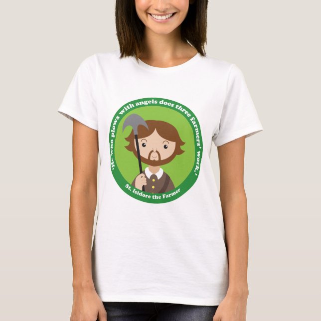 Camiseta Rua. Isidore o agricultor (Frente)