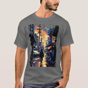 Camiseta Rua Japonesa Cyberpunk Tokyo Streetwear 1