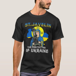 Camiseta Rua. Javelin Protetor Da Ucrânia Retro Peace U