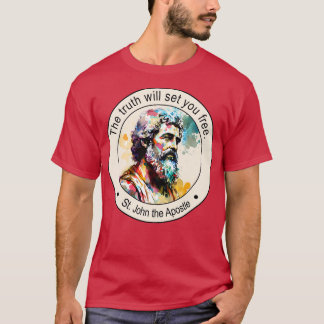 Camiseta Rua John o apóstolo religioso cita o presente Insp