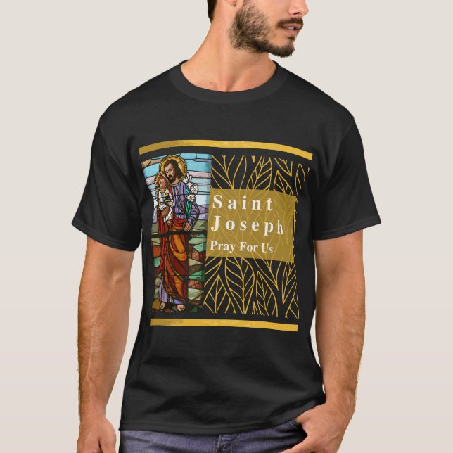 Camiseta Rua. José e Criança Jesus Santo Joseph Católico (Frente)