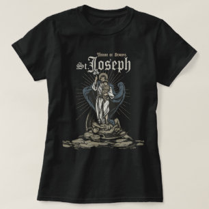 Camiseta Rua Joseph Santo católico Joseph Terror of Demons
