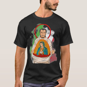 Camiseta Rua Juan Diego y Virgen de Guadalupe 