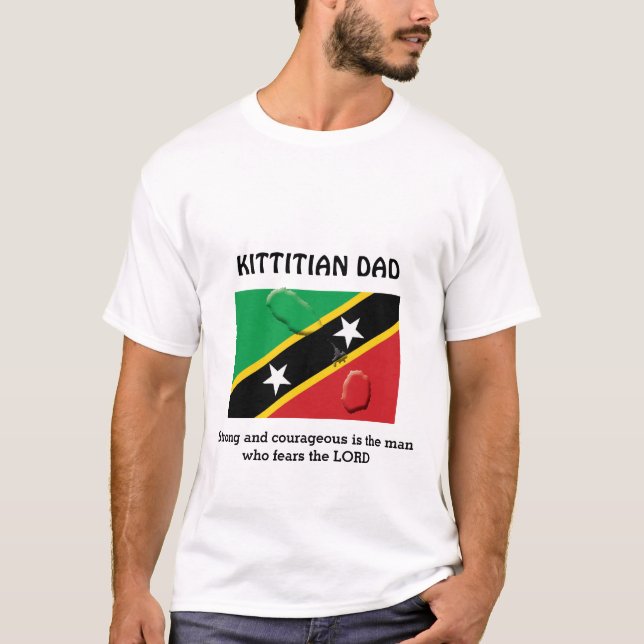 Camiseta RUA KITTIAN PAI Forte e Corajoso (Frente)