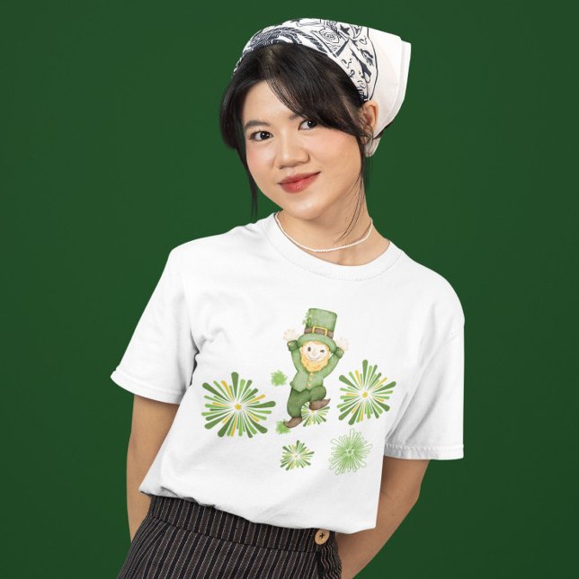 Camiseta Rua Leprechaun. Dia de Patrick (Criador carregado)