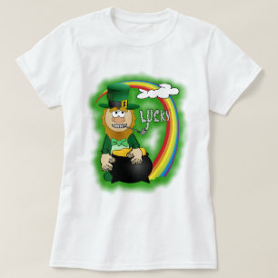 Camiseta Rua, LeprechaunT-Shirt do Dia de Patrick
