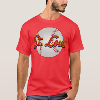 Camiseta Rua Louis Baseball Vintage Equipe de Baseball Pres