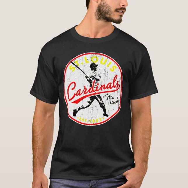 Camiseta Rua Louis Cardinalsss Stan Musial (Frente)