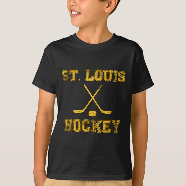 Camiseta Rua Louis Ice Hockey Sticks State Outile Stl Tee (Frente)