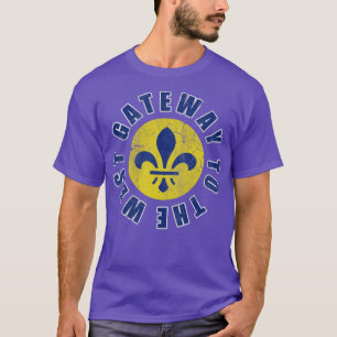 Camiseta Rua Louis Missouri Gateway To West Vintage Fade