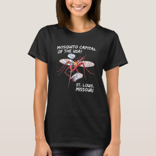 Camiseta Rua Louis Missouri Souvenir Mosquito Capital de