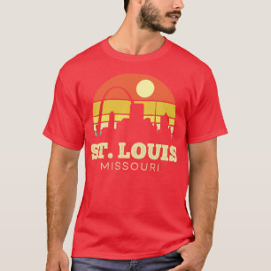 Camiseta Rua Louis Missouri Vintage Sunset