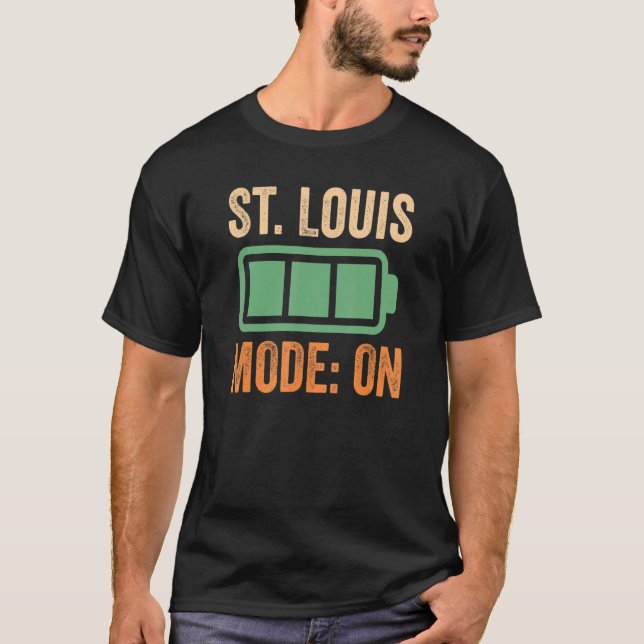 Camiseta Rua Louis Modo On Battery Design (Frente)