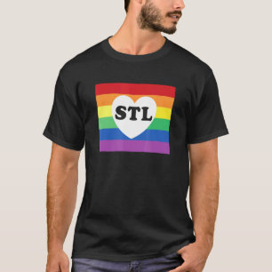 Camiseta Rua Louis Stl Orgulho gay Rainbow Flag