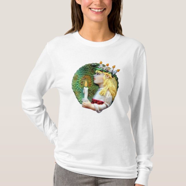 Camiseta Rua. Lucia Day Round Long Sleeve T Shirt JL Biel (Frente)