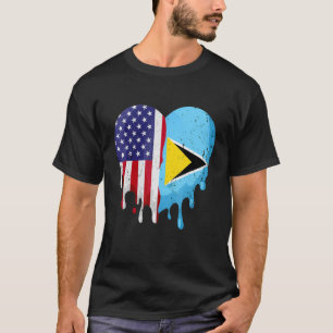 Camiseta Rua Lucian American Patriot Grown Country Derreten