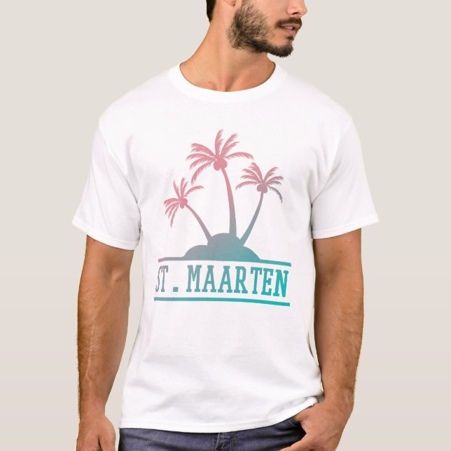 Camiseta Rua. Maarten | Gradiente Sint Martin (Frente)