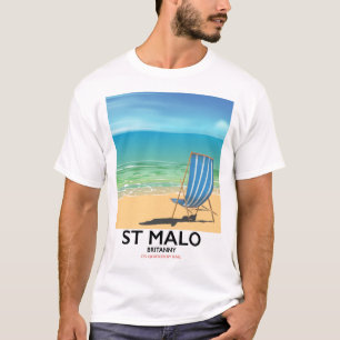 Camiseta Rua Malo, Britanny Beach poster