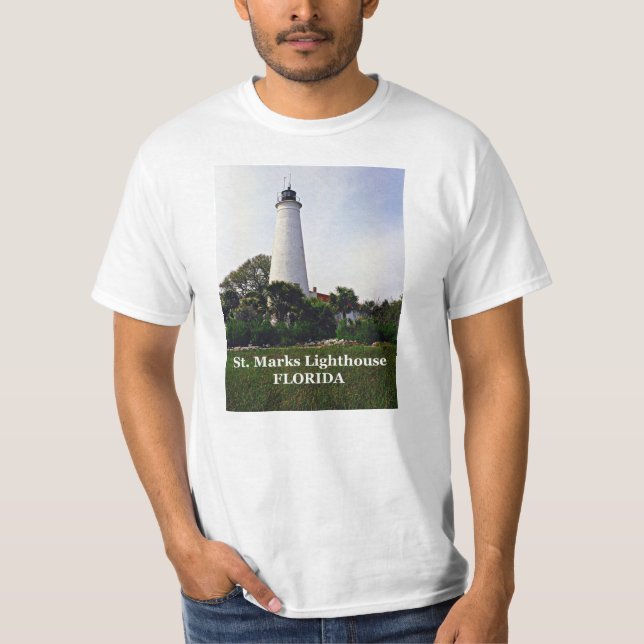 Camiseta Rua. Marks Lighthouse, Flórida T-Shirt (Frente)