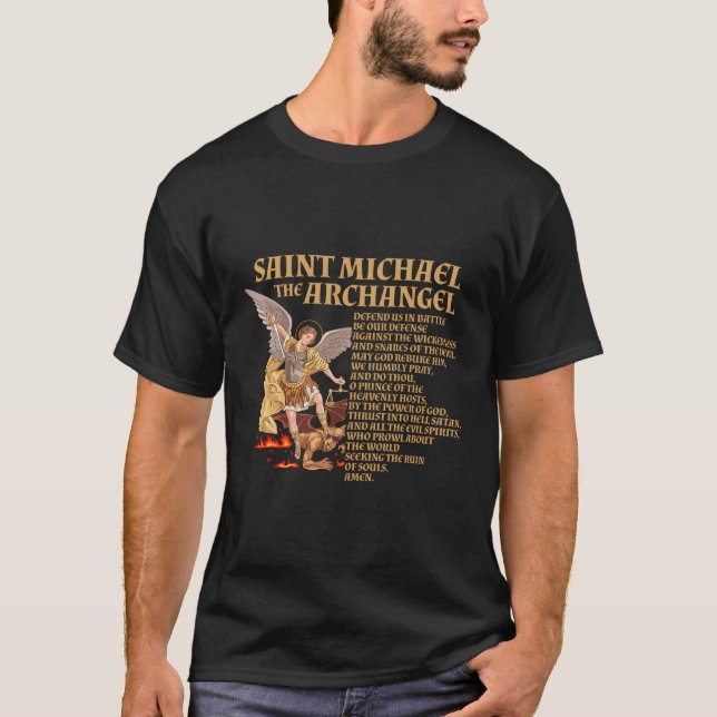 Camiseta Rua Michael The Archangel Prayer (Frente)
