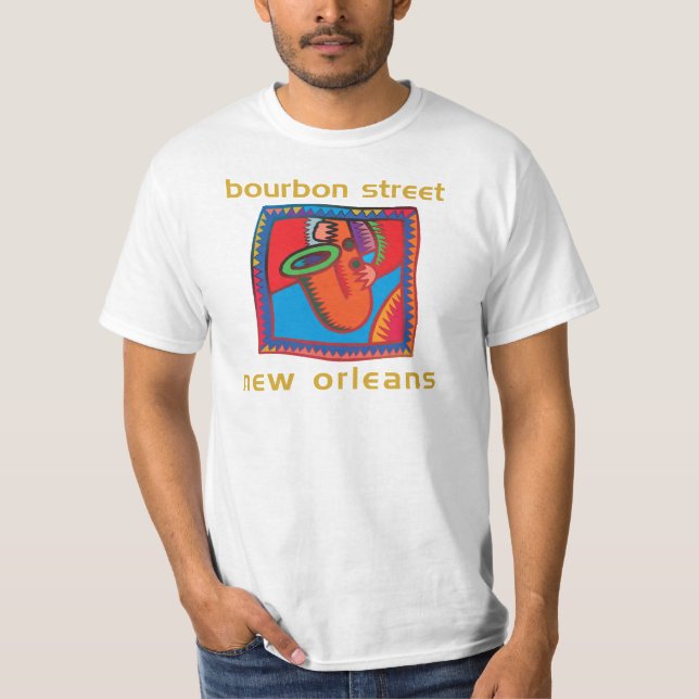 Camiseta Rua Nova Orleães de Bourbon (Frente)