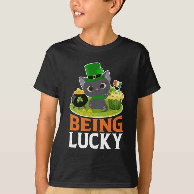 Camiseta Rua, o dia de Patrick sendo sortudo (Frente)