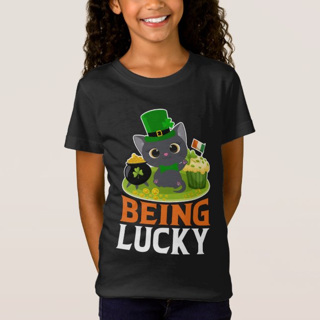 Camiseta Rua, o dia de Patrick sendo sortudo (Frente)