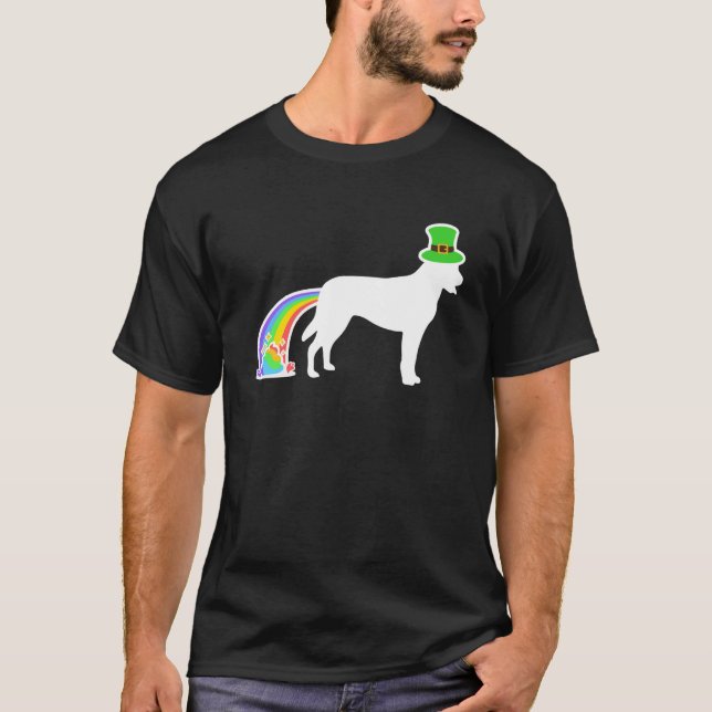 Camiseta Rua, o dia do Patrick Rainbow Dog - Shepherd Pul H (Frente)