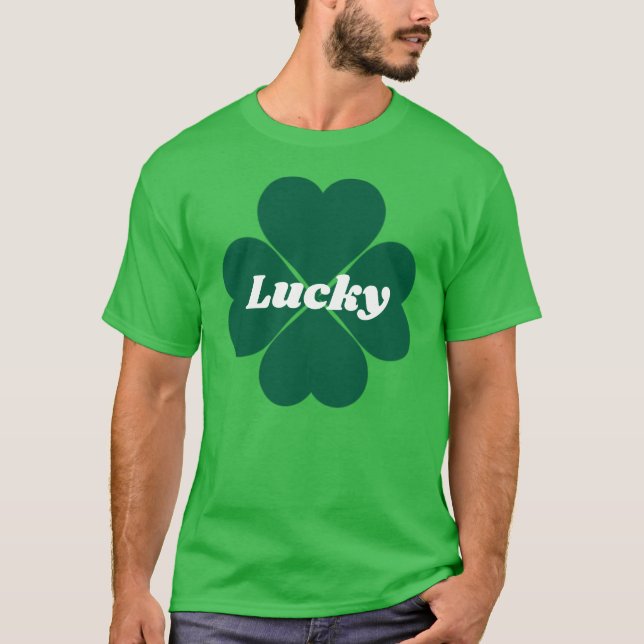 Camiseta Rua, o Shamrocks de Patty | Camisa-trevo verde (Frente)