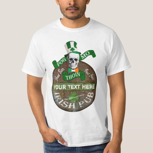 Camiseta Rua ofensiva gaélica engraçada Patricks (Frente)