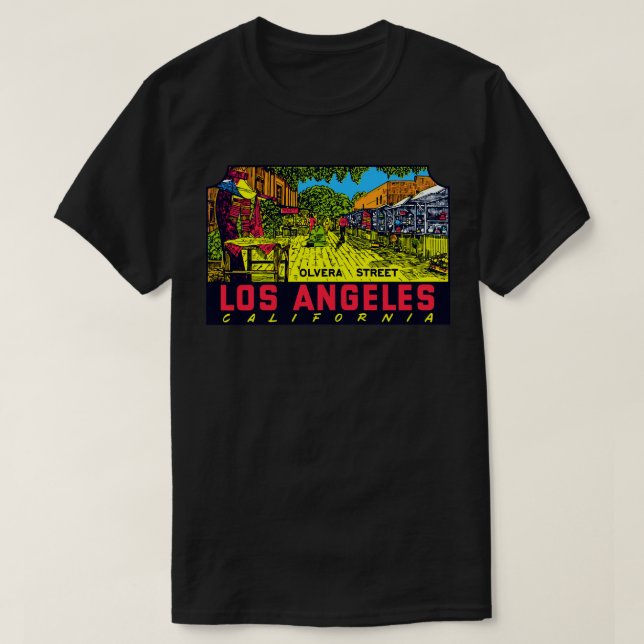 Camiseta Rua Olvera, Los Angeles, 1960 (Frente do Design)