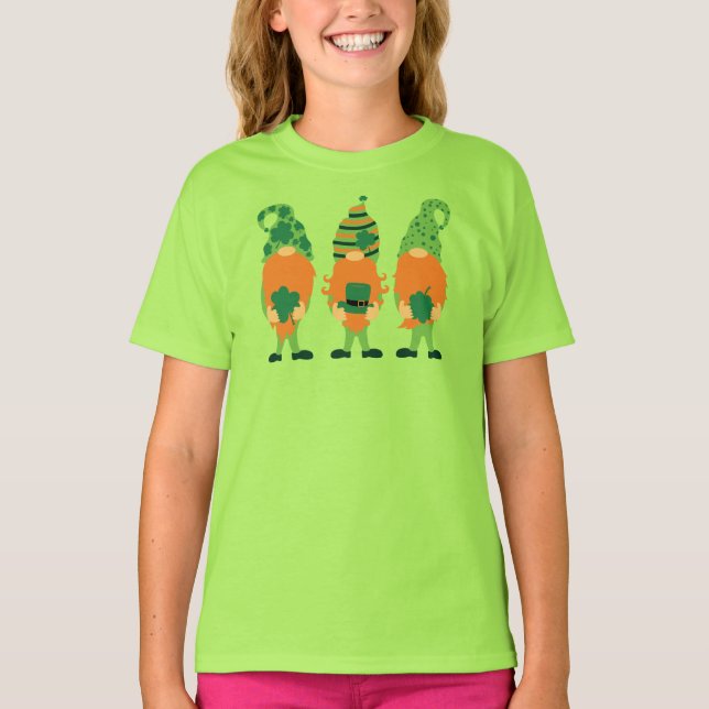 Camiseta Rua, os Grnomos do Dia de Patrick (Frente)