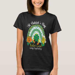 Camiseta Rua Paddy Day Irish Shamrock C Crock Dourado