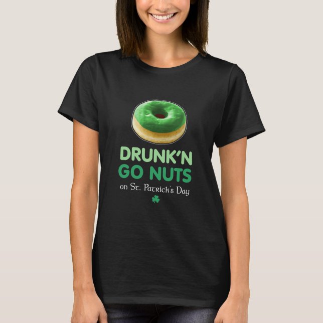 Camiseta Rua Paddy's Day Go Loucos Rosquinha Bebado Verde S (Frente)