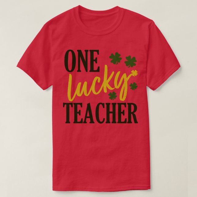 Camiseta rua padroeiro dia de sorte professor 1 (Frente do Design)