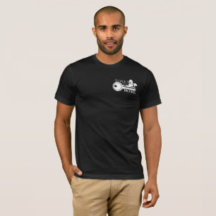 Camiseta Rua para dirigir o logotipo branco