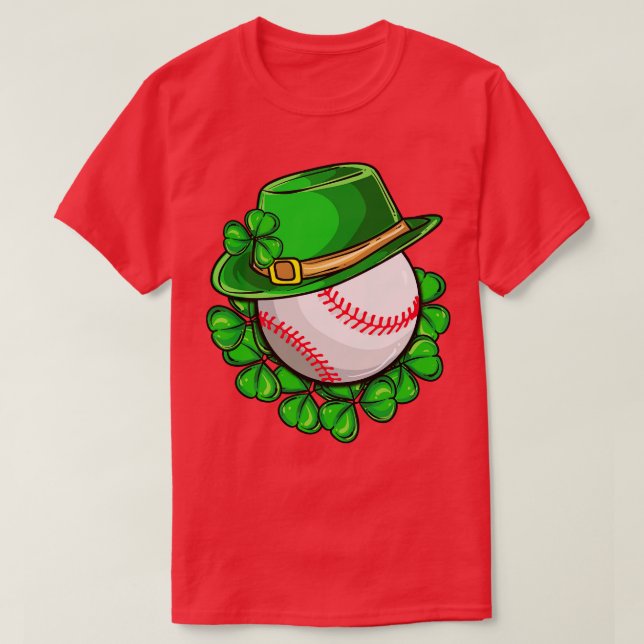Camiseta Rua Patics Day Irish Baseball Lucky (Frente do Design)