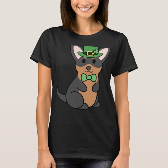 Camiseta Rua Patrick Black E Tan Chihuahua (Frente)