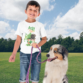 Camiseta Rua Patrick Black Labrador Puppy Dog Lucky Boy