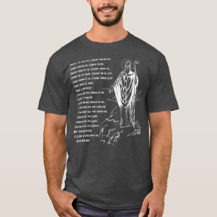 Camiseta Rua Patrick Breastplate Orador Dia do Santo Catól