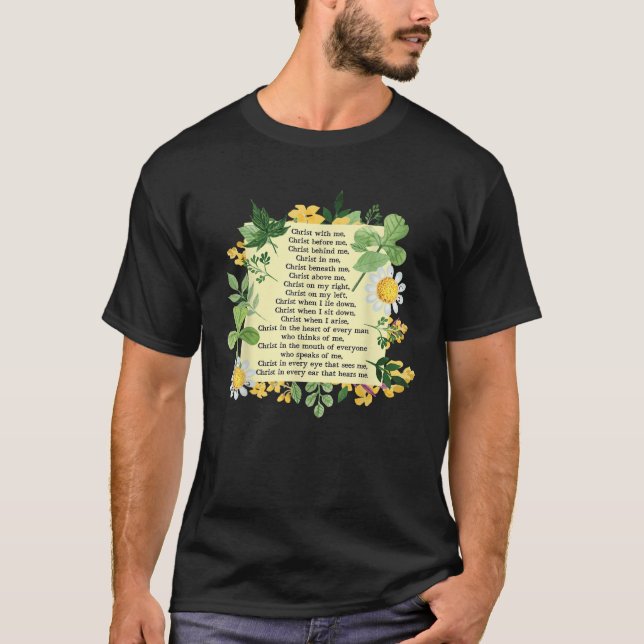Camiseta Rua Patrick Breastplate Prayer Patrick Day Cathol (Frente)